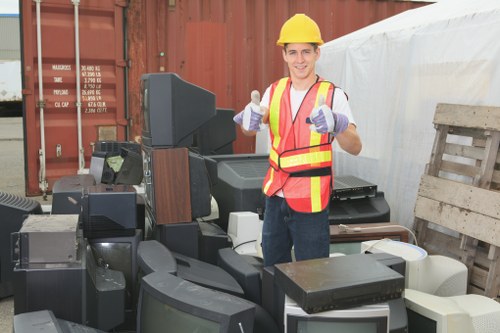 Business waste removal services in a commercial office setting