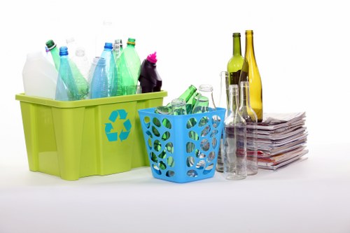 Recycling and waste disposal processes in a corporate office