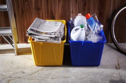 Variety of household items being cleared from a Newham home